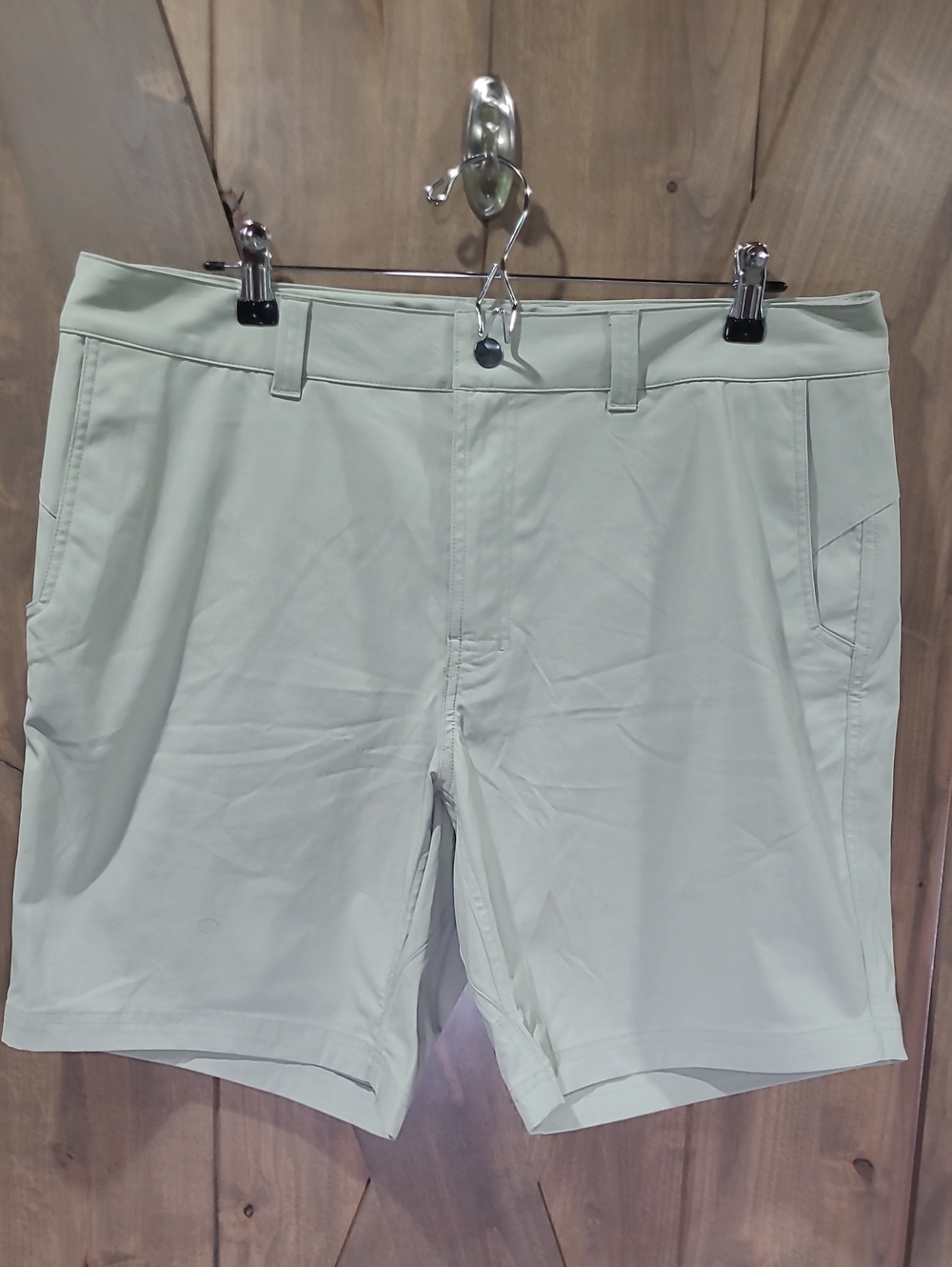 Men's Stio Lightweight Coburn Casual Shorts - Pale Sage Flats 36 X 8"
